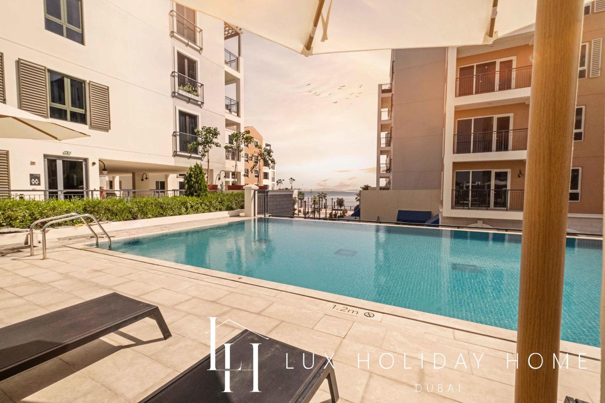 Lux - The La Mer Sea View Suite 3 Dubai Bagian luar foto